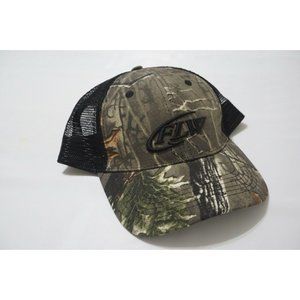 FLW Camo Black Back Mesh Hat EXCELLENT